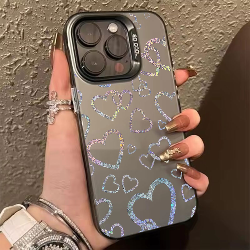 Colorful Heart Print Case For  - Apple Iphone 15 recension och pris