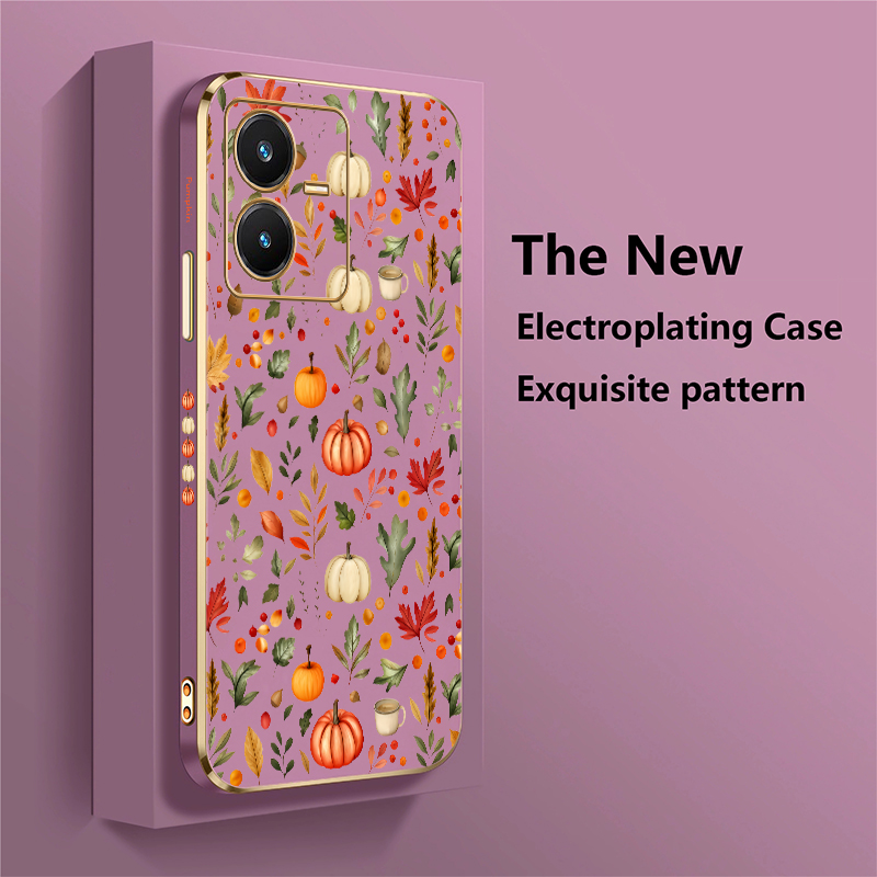 Autumn Leaf Pumpkin Case For V - Vivo V40 recension och pris